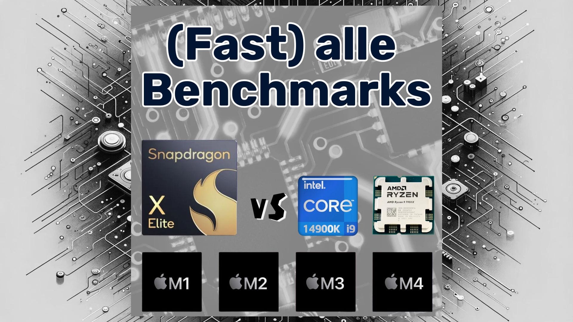 Benchmarks - Qualcomm Snapdragon X vs AMD, Apple & Intel